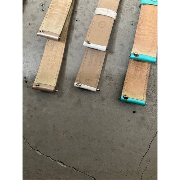 Michele Leather Watch Band Bundle - Picture 3 of 3